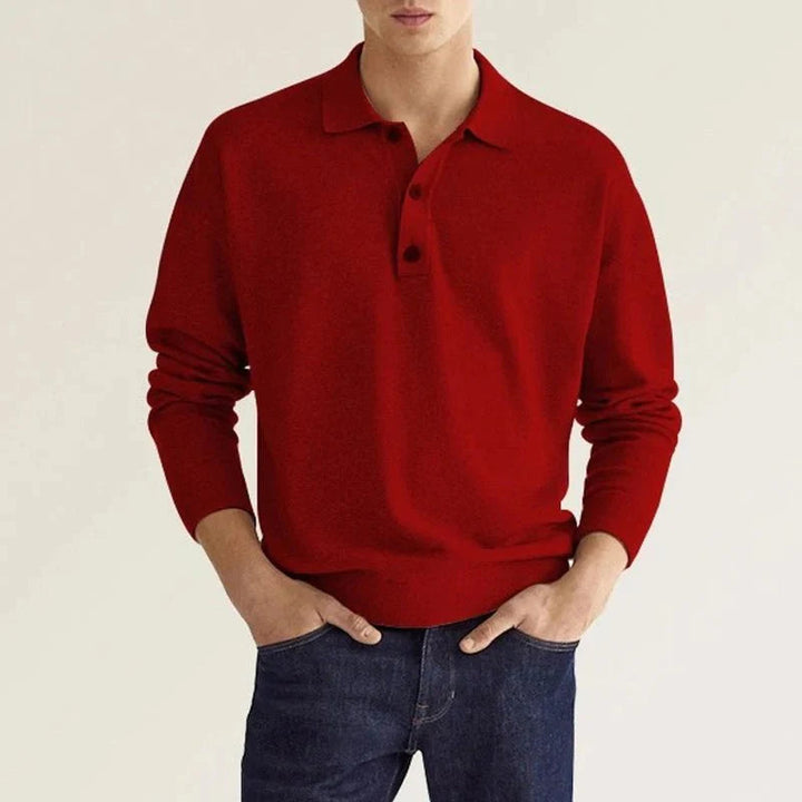 T-shirt z długim rękawem, stylowy i swobodny Ian