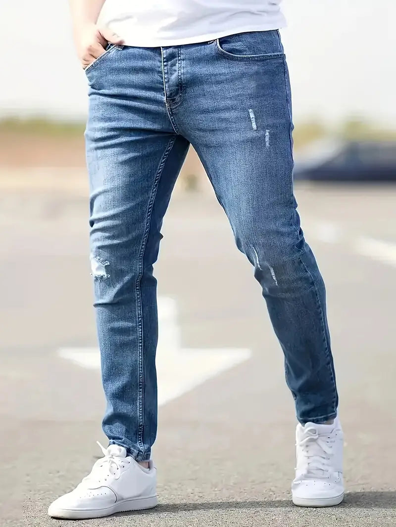 Eleganckie dżinsy męskie Slim Fit Stretch dla wygody i stylu