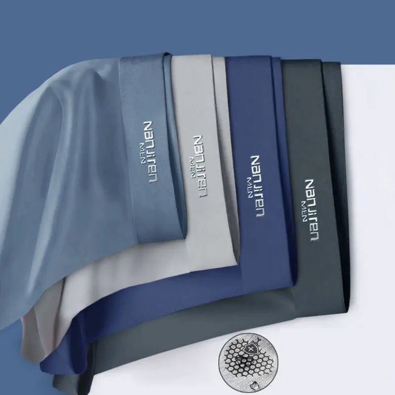 FrostFlex Luksusowy zestaw jedwabiście miękkich bokserek męskich - 4 części dla najwyższego komfortu