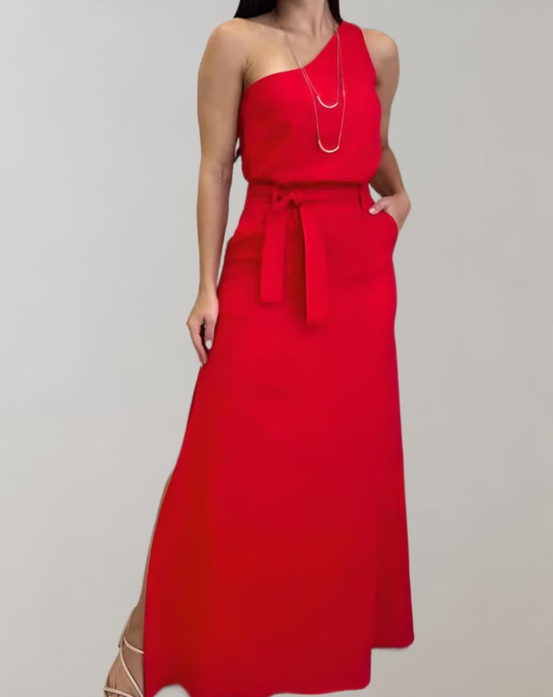 Damen Leichtes Sommerkleid - V-Ausschnitt Freizeit-Sundkleid
