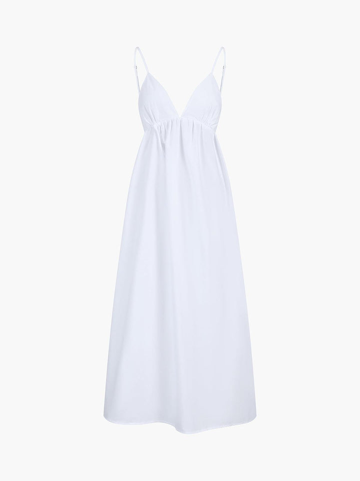 Elegant Women's Linen Midi Dress – Comfortable and Chic Summer Look