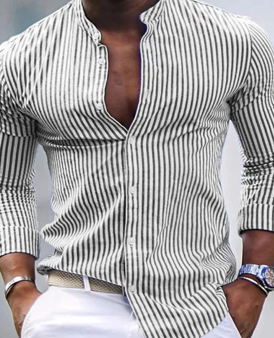 Camisa Clásica a Rayas para Hombre