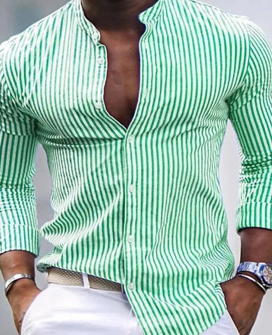 Camisa Clásica a Rayas para Hombre