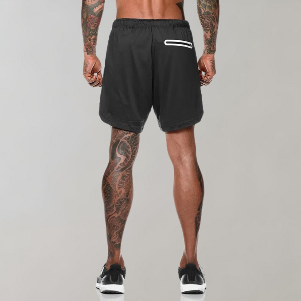 Elliot - Niezwykle wszechstronne i wygodne męskie spodenki fitness 2 w 1