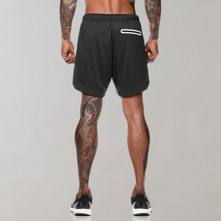 Elliot - Niezwykle wszechstronne i wygodne męskie spodenki fitness 2 w 1