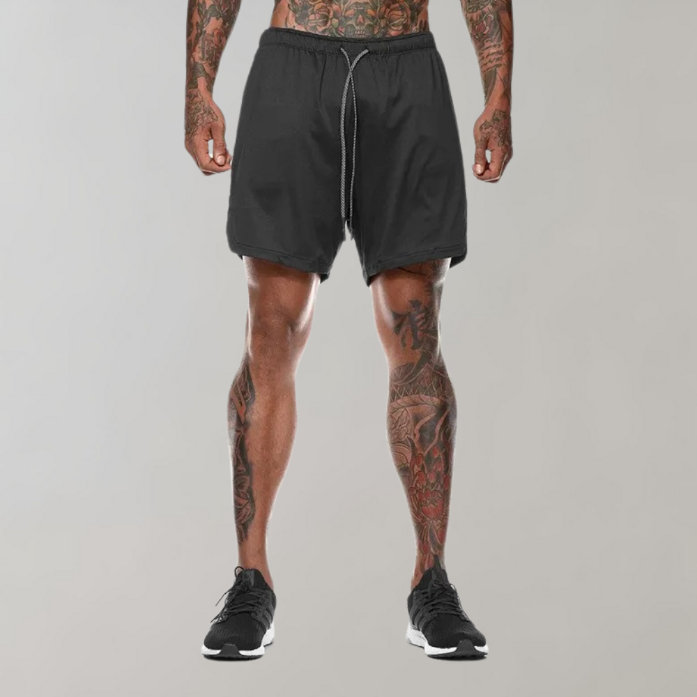 Elliot - Niezwykle wszechstronne i wygodne męskie spodenki fitness 2 w 1