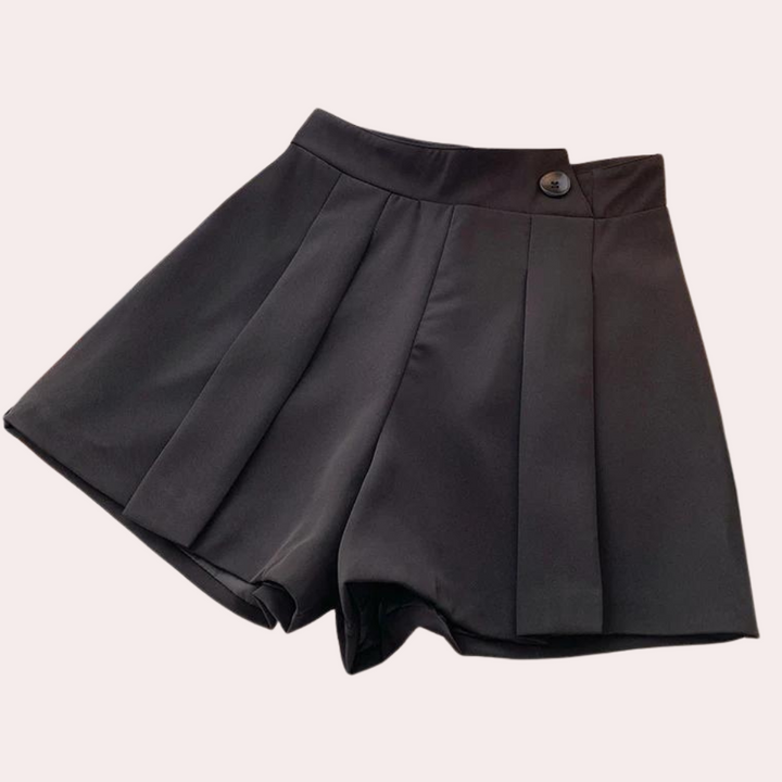 Klaras - Eleganckie szorty damskie z przewiewnymi szerokimi nogawkami