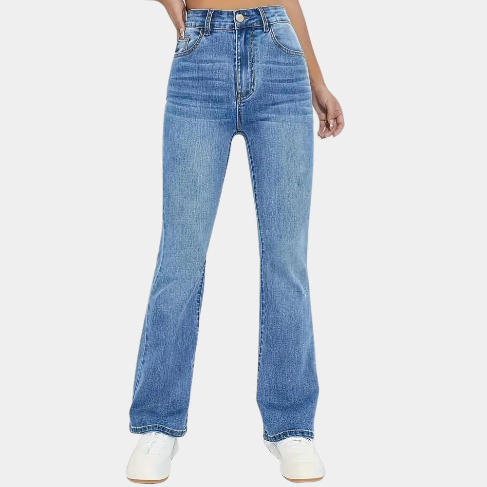 Pippa - Modne jeansy damskie z wysokim stanem w stylu casual
