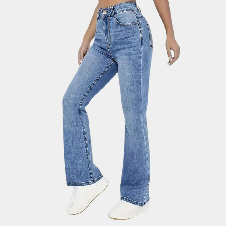 Pippa - Modne jeansy damskie z wysokim stanem w stylu casual