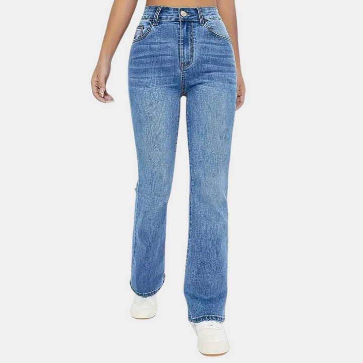 Pippa - Modne jeansy damskie z wysokim stanem w stylu casual