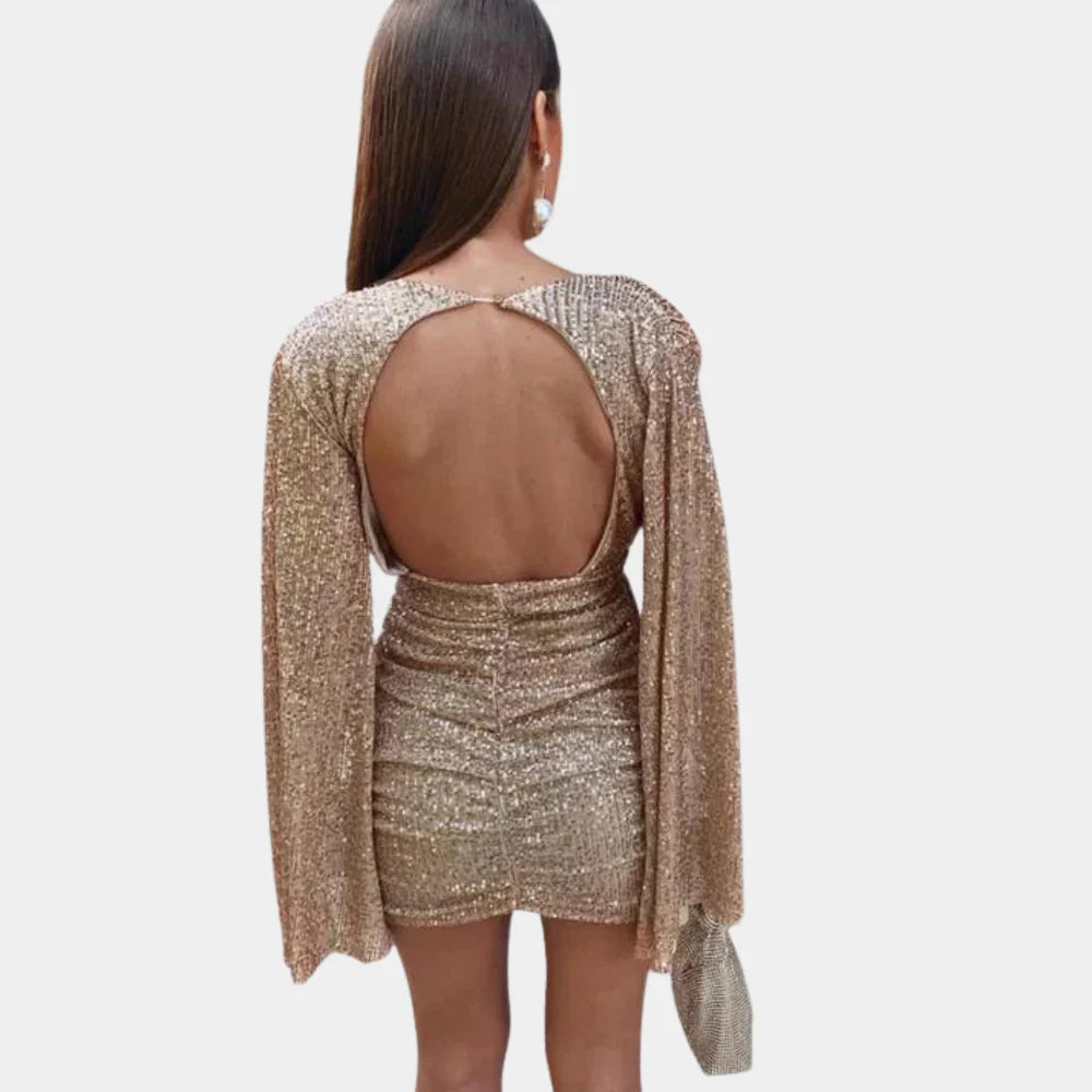 Elegancka sukienka Stardust Glamour zapewniająca lśniący wygląd