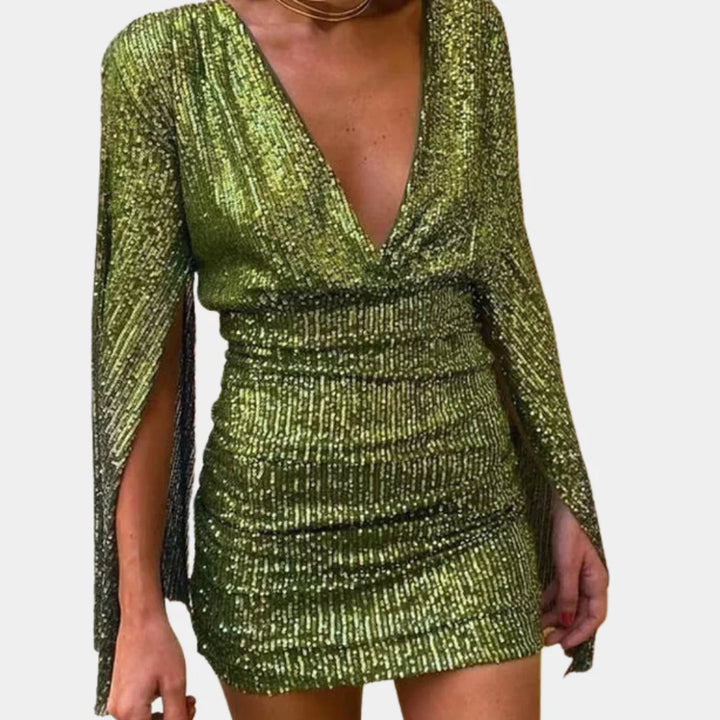 Elegancka sukienka Stardust Glamour zapewniająca lśniący wygląd