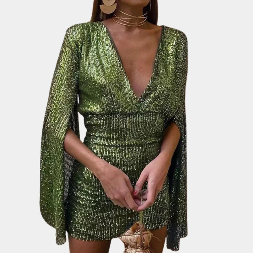 Elegancka sukienka Stardust Glamour zapewniająca lśniący wygląd