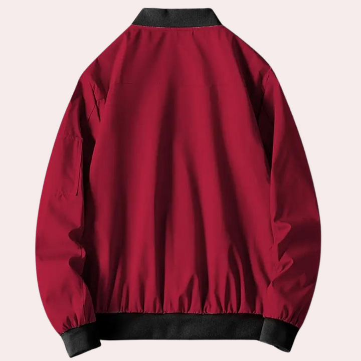 Męska elegancka kurtka bomberka - Artiom