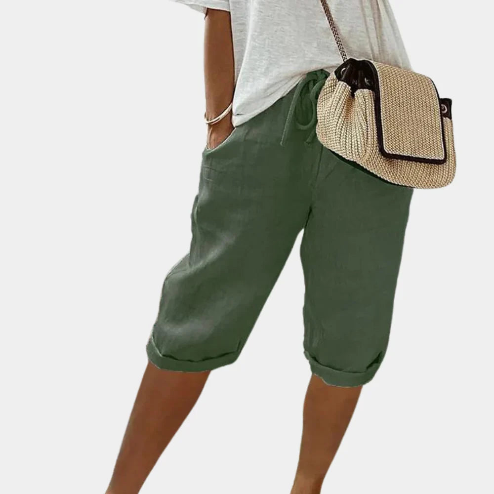 ComfortShorts Linen pour Femmes - Style et Confort Inégalés