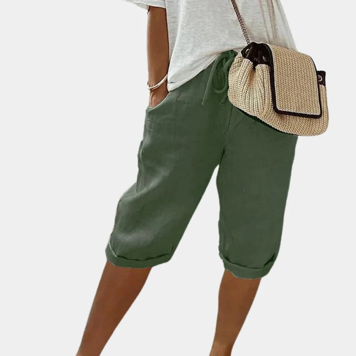 ComfortShorts Linen pour Femmes - Style et Confort Inégalés