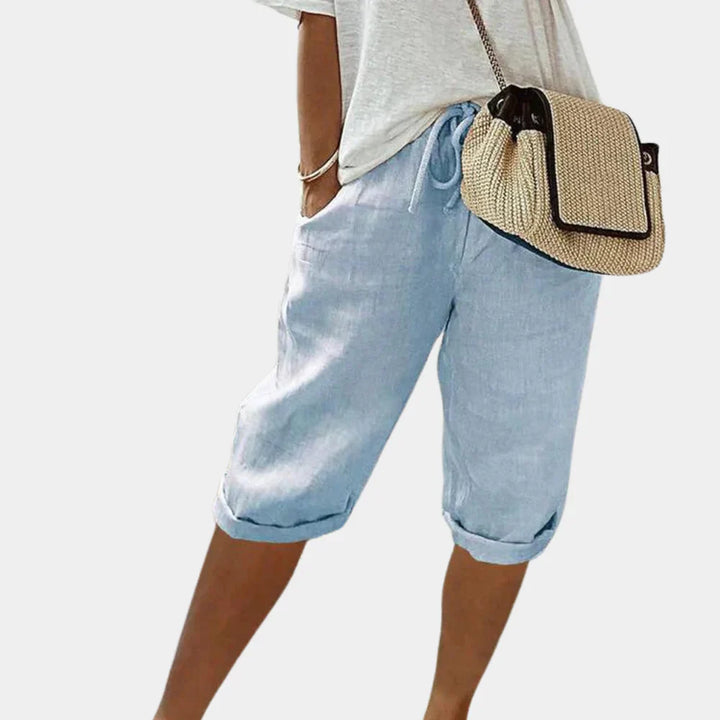 ComfortShorts Linen pour Femmes - Style et Confort Inégalés