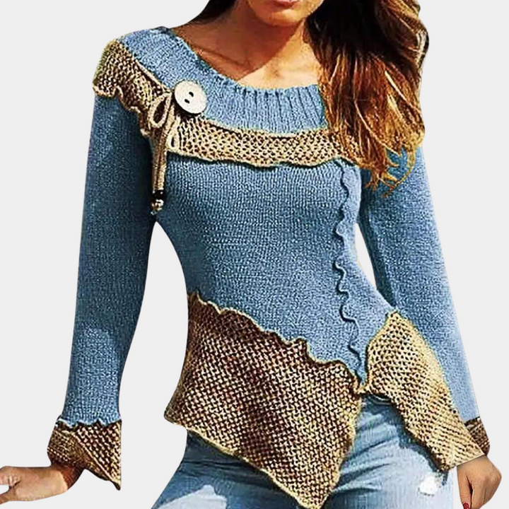 Kobiecy sweter z dzianiny gwarantujący elegancję