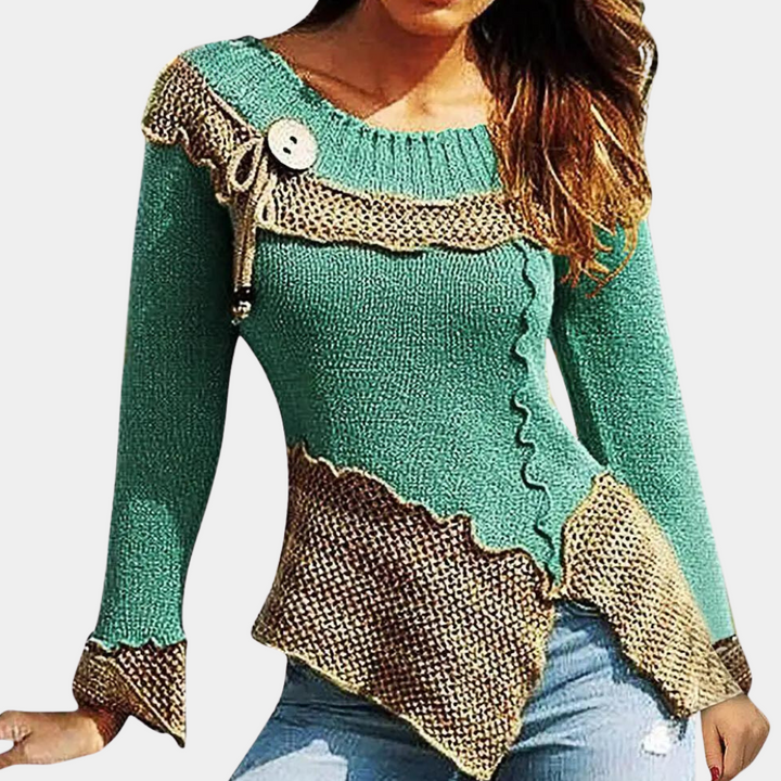 Kobiecy sweter z dzianiny gwarantujący elegancję