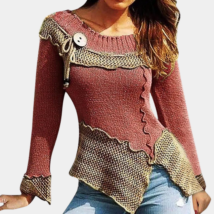 Kobiecy sweter z dzianiny gwarantujący elegancję