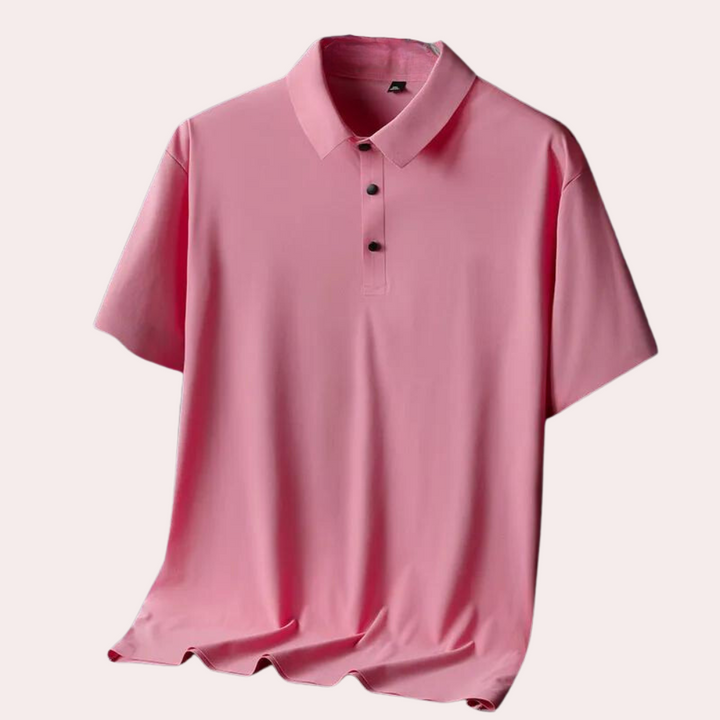 Luksusowa jedwabna koszulka polo dla mężczyzn Miguel: codzienna elegancja