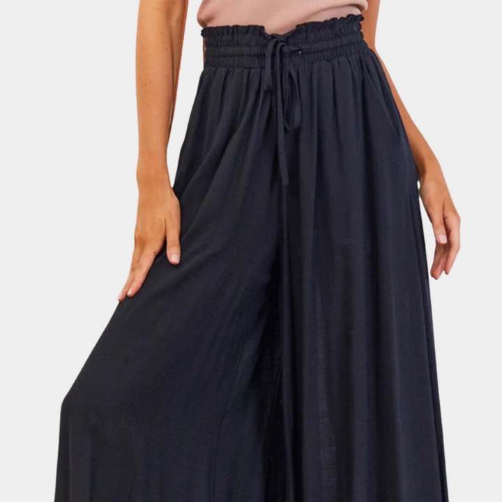 Ursula - Eleganckie szerokie spodnie damskie zapewniające modny wygląd