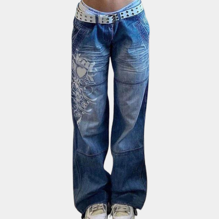 Modne jeansy Cargo dla kobiet o swobodnym wyglądzie