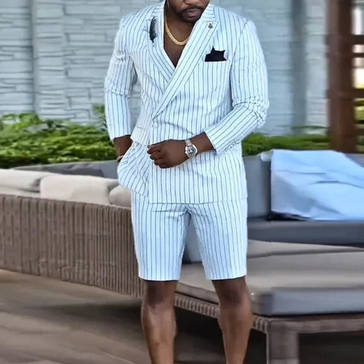 Szykowny 2-częściowy zestaw męski: modny styl i elegancja!
