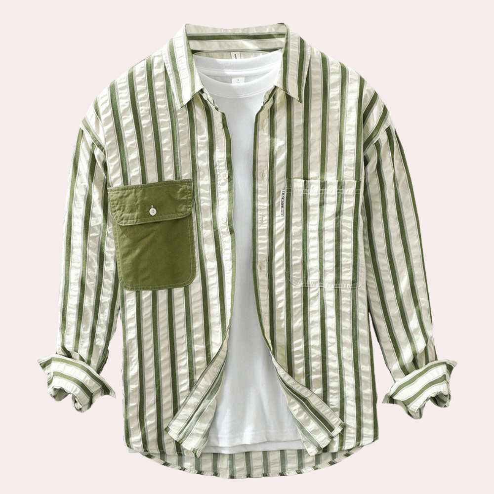 Branko - Casualowa elegancka koszula w paski w nowoczesnym stylu
