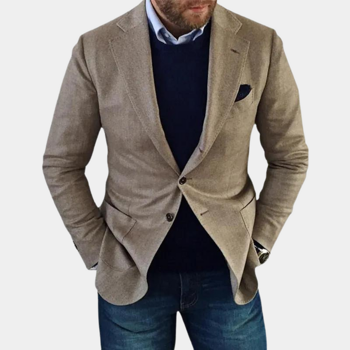 Męska elegancka marynarka casualowa - Georg
