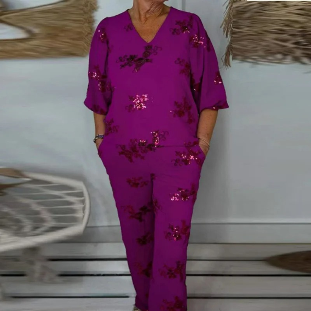 Nadija - 2-częściowy zestaw damski dla eleganckiego, nowoczesnego stylu