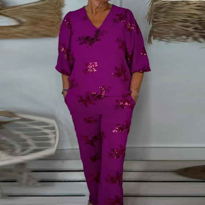 Nadija - 2-częściowy zestaw damski dla eleganckiego, nowoczesnego stylu
