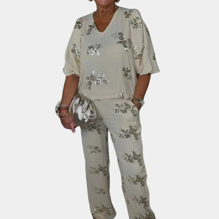 Nadija - 2-częściowy zestaw damski dla eleganckiego, nowoczesnego stylu
