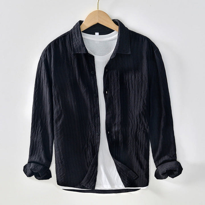 Herren Casual Hemd aus 100% Baumwolle - Bequemer Regular Fit mit langen Ärmeln für atmungsaktiven Komfort