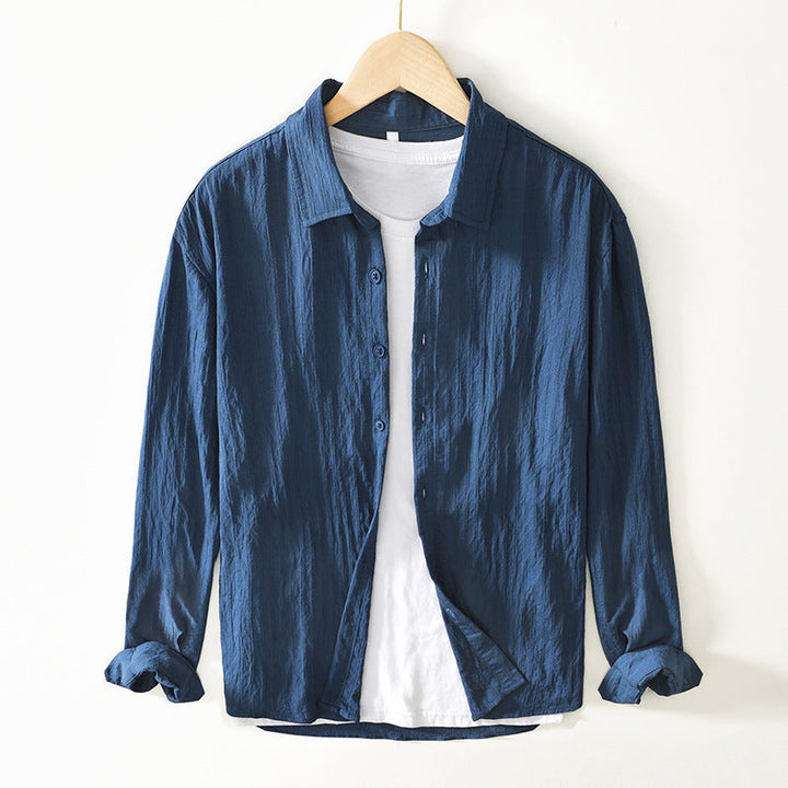 Herren Casual Hemd aus 100% Baumwolle - Bequemer Regular Fit mit langen Ärmeln für atmungsaktiven Komfort