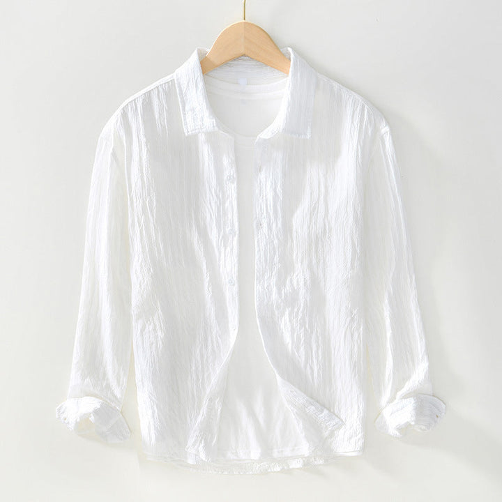 Herren Casual Hemd aus 100% Baumwolle - Bequemer Regular Fit mit langen Ärmeln für atmungsaktiven Komfort