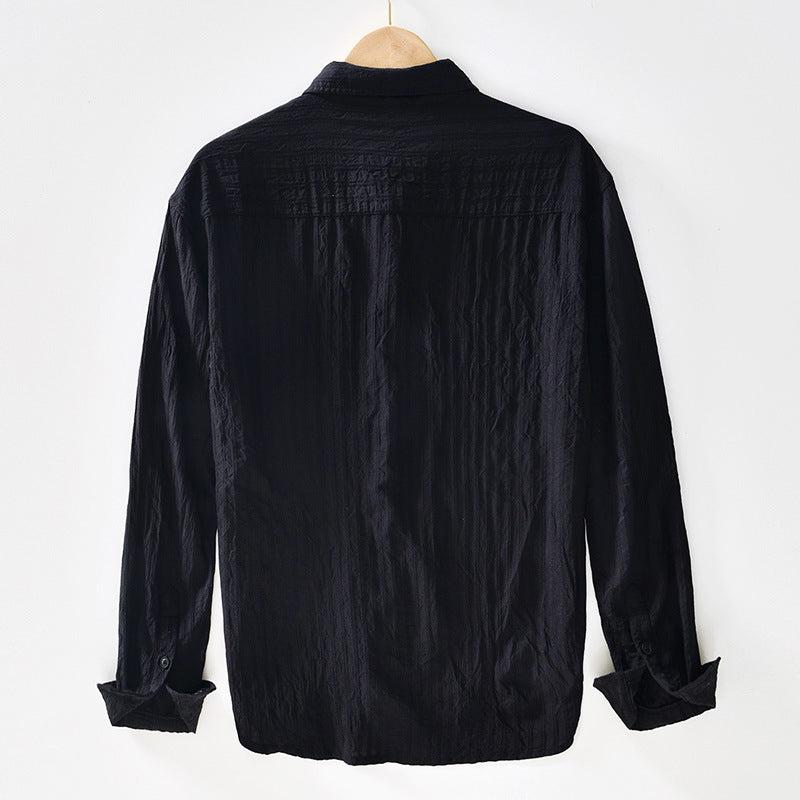 Herren Casual Hemd aus 100% Baumwolle - Bequemer Regular Fit mit langen Ärmeln für atmungsaktiven Komfort