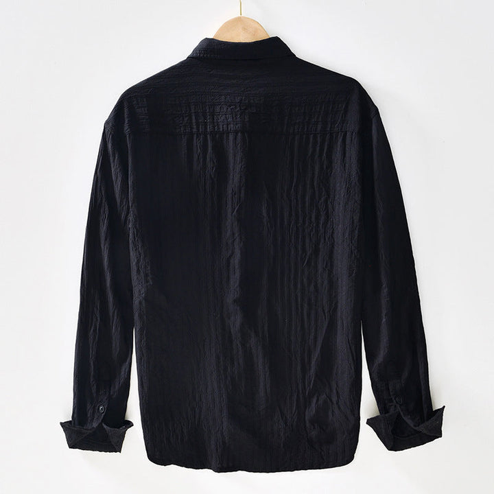 Herren Casual Hemd aus 100% Baumwolle - Bequemer Regular Fit mit langen Ärmeln für atmungsaktiven Komfort