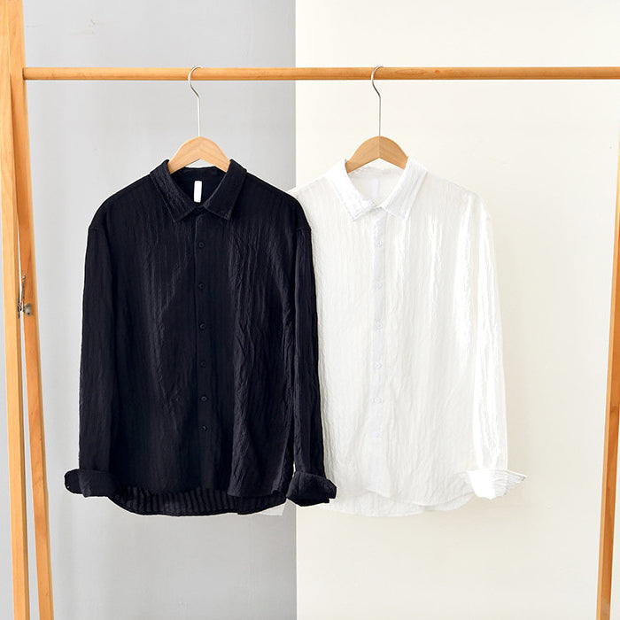 Herren Casual Hemd aus 100% Baumwolle - Bequemer Regular Fit mit langen Ärmeln für atmungsaktiven Komfort