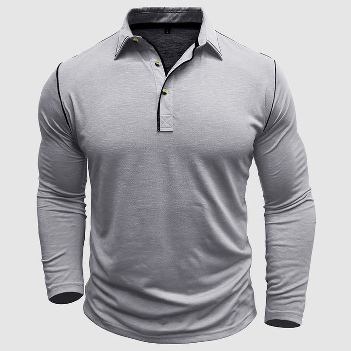 Polo Uomo Efren con Verde a Contrasto per uno Stile Elegante e Sportivo