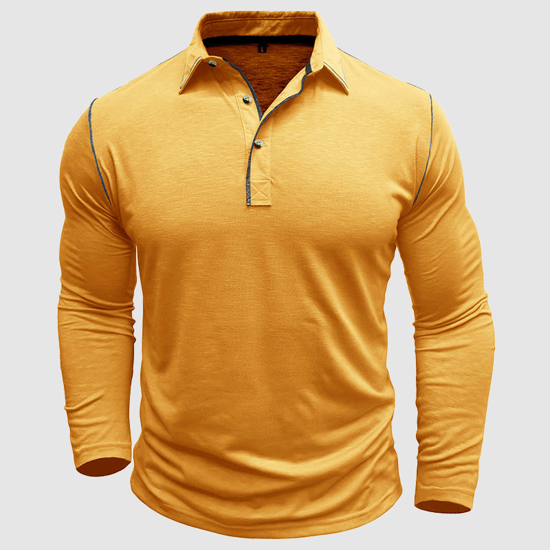 Polo Uomo Efren con Verde a Contrasto per uno Stile Elegante e Sportivo