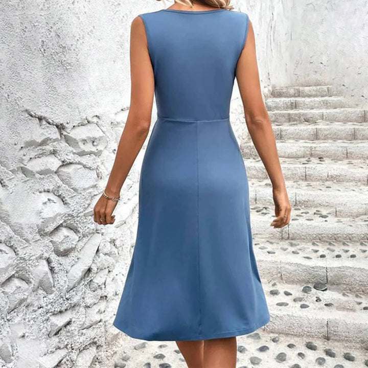 Athena - Elegancka letnia sukienka o linii A dla kobiet zapewniająca stylowy letni wygląd