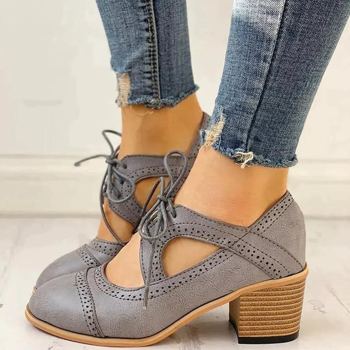 Eleganckie damskie szpilki Brogue dla stylowej różnicy