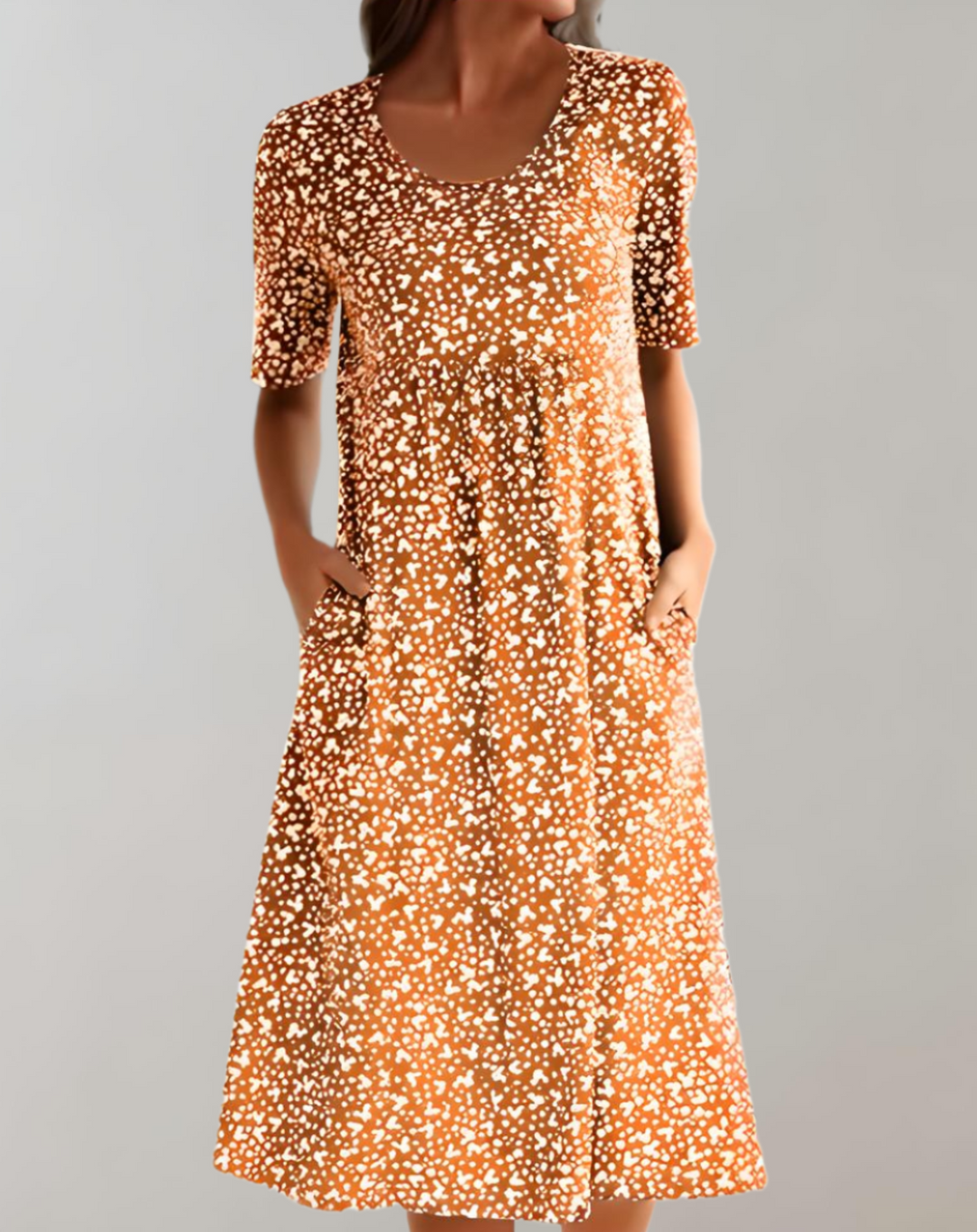 Vestido Casual de Verano para Mujer con Cuello en V Ligero