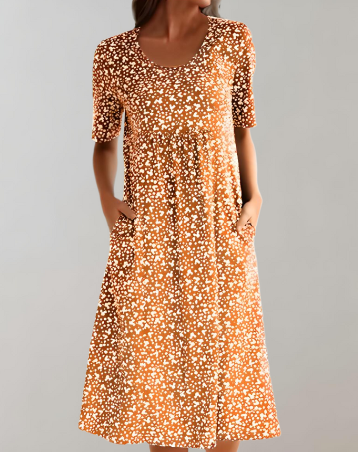 Vestido Casual de Verano para Mujer con Cuello en V Ligero