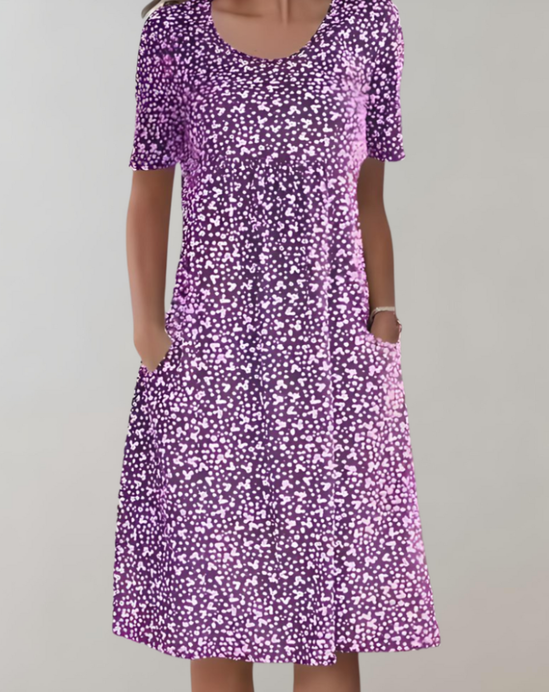 Vestido Casual de Verano para Mujer con Cuello en V Ligero