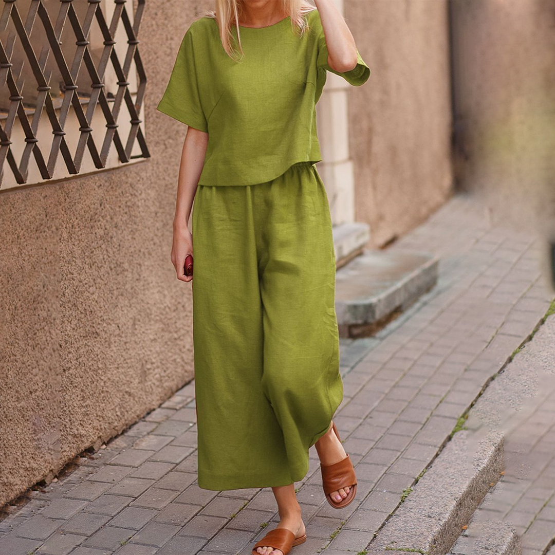 HAILEY - Elegancki zestaw casualowy łączący wygodę i styl