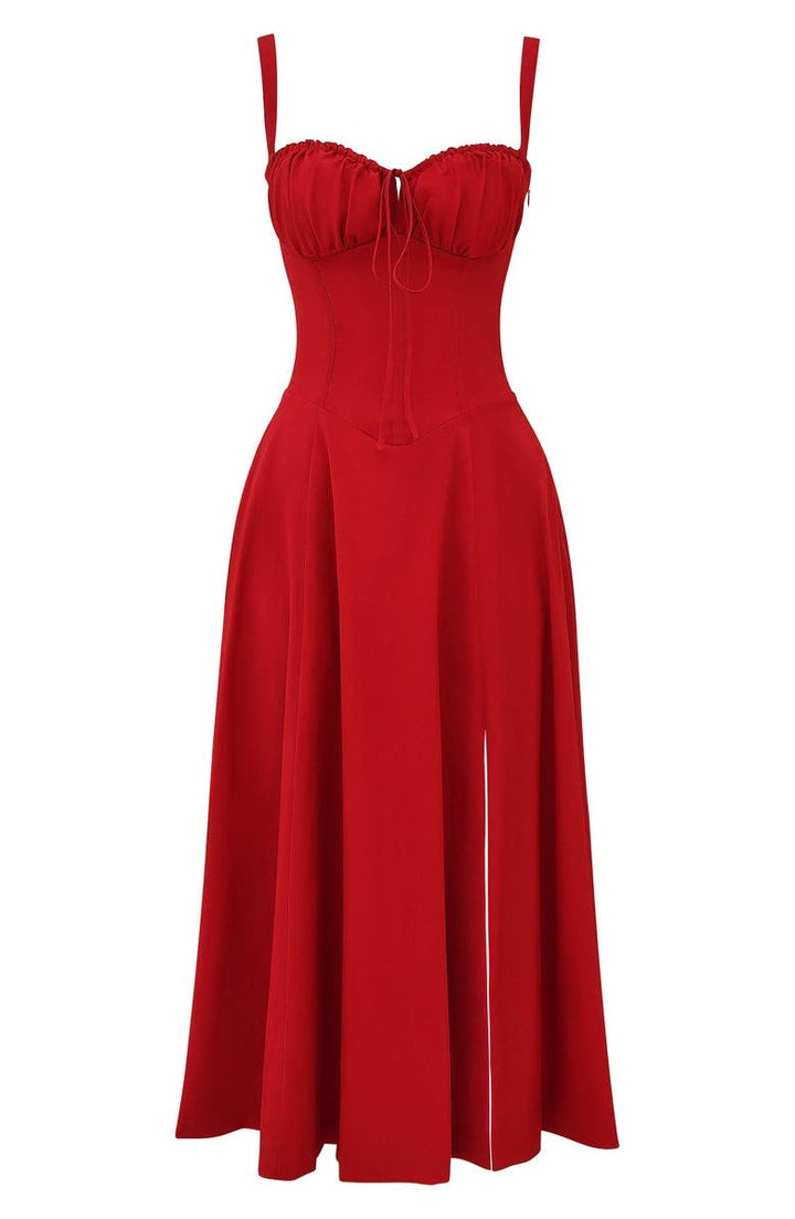 Chic Printed Bustier Dress - Eco-Friendly and Elegant Summer Style