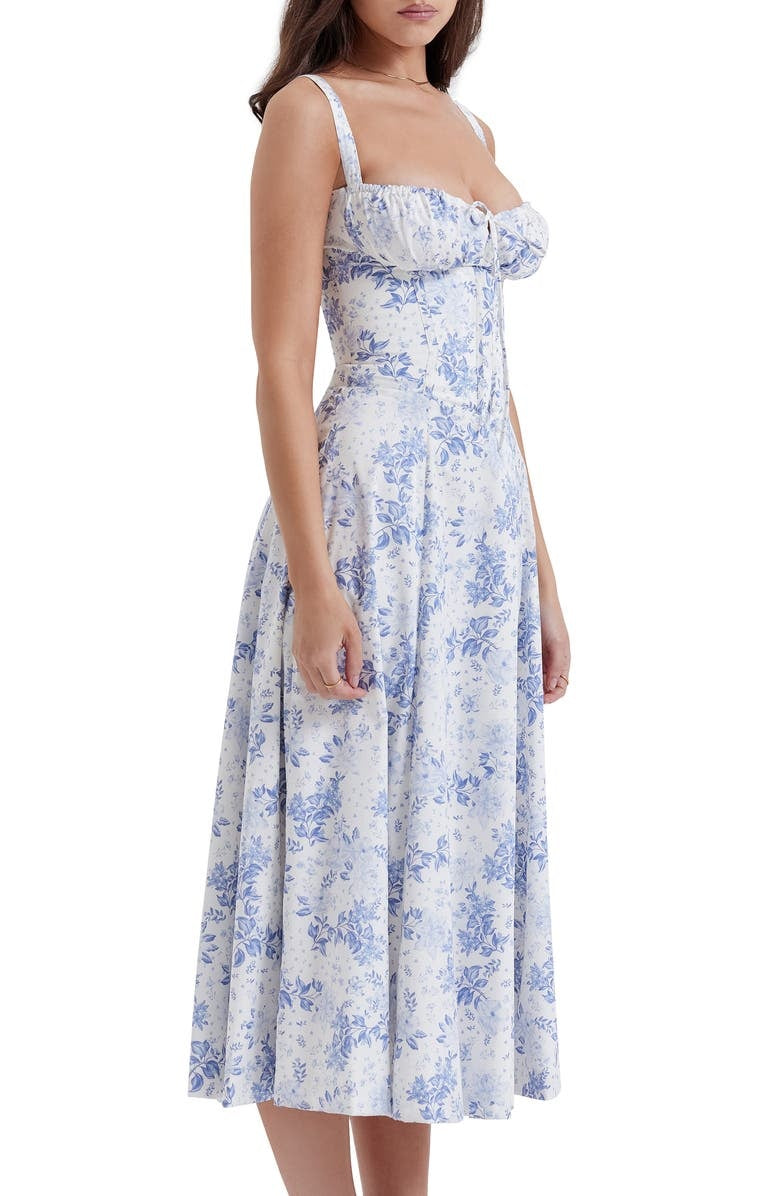 Chic Printed Bustier Dress - Eco-Friendly and Elegant Summer Style