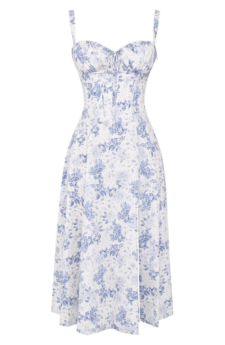 Chic Printed Bustier Dress - Eco-Friendly and Elegant Summer Style